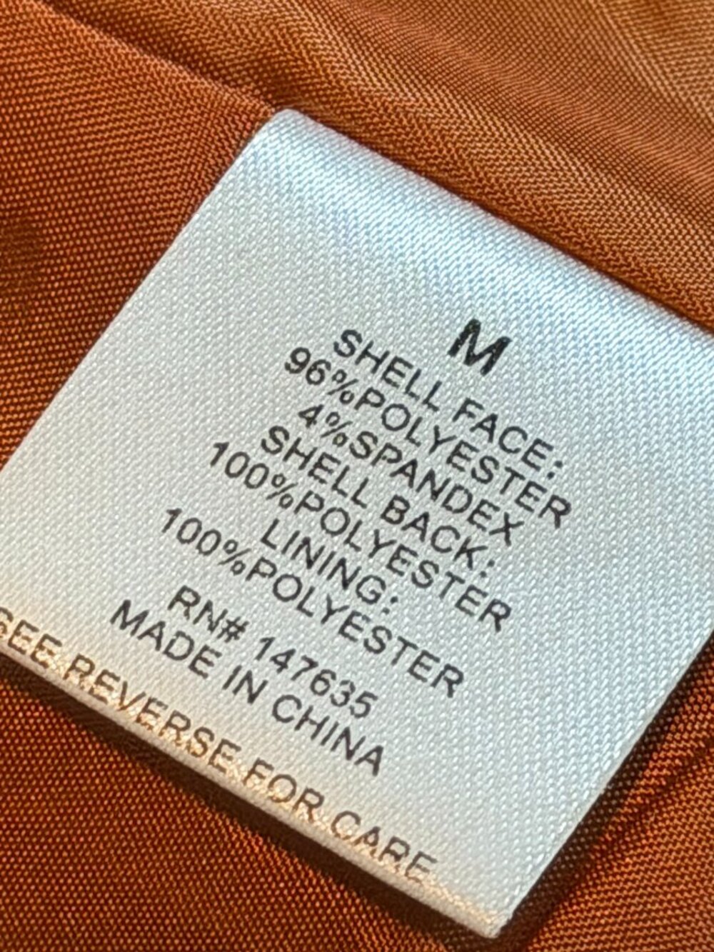 Romeo & Juliet Couture Velvet Blazer Burnt Orange Metallic Size Medium - Picture 9 of 10
